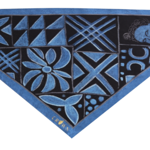 Adire Blue Triangle