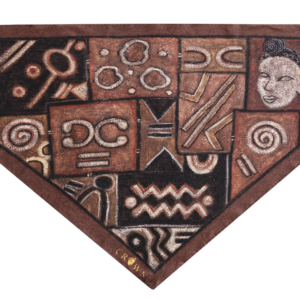 Adire Earth Red Triangle